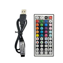 USB Led Controller 44 Keys LED RGB Controler Lights Controller IR Remote Dimmer DC 5V Wireless Control For 5050 2835 LED Strip 2024 - buy cheap