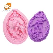 Bird Cage Mould Silicone Molds Cake Decorative Mold Tools Cake Decorating Fondant Mold 2024 - buy cheap