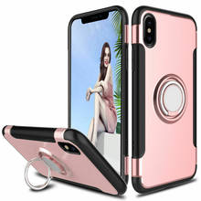 Funda magnética con soporte para anillo de dedo para iPhone, 11, 12 Pro Max, SE 2020, XS, MAX, XR, X, 8, 7, 6, 6s Plus 2024 - compra barato