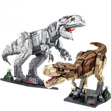 Новый набор строительных блоков серии Юрского периода The Indominus Rex, классические идеи MOC, тираннозавр, детские развивающие игрушки 2024 - купить недорого