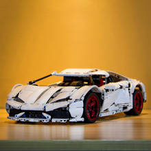 Blocos de construção de brinquedo moc alta tecnologia rc lamborghined huracan lp 610, super carro criativo, campeão de velocidade, presentes para crianças 2024 - compre barato