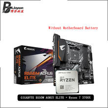 AMD Ryzen 7 3700X R7 3700X CPU + GA B550M AORUS ELITE Motherboard Suit Socket AM4 All new but without cooler 2024 - buy cheap