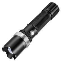 Mini Zoom LED Flashlight Powerful Ultra Bright Torch Portable Outdoor Hiking Lamp with Charger Built-in 18650 Battery Light 2024 - buy cheap