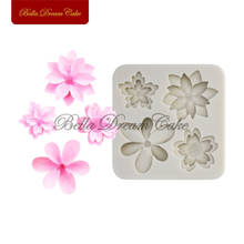 Cherry Blossoms Silicone Mold Flower Fondant Sugarcraft Cake Moulds DIY Handmade Clay Molds Cake Decorating Tools Bakeware 2024 - buy cheap
