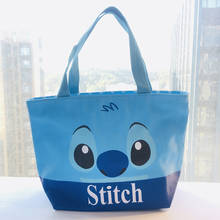 Disney Lilo & Stitch Blue Anime Figures Cartoon Product Cosplay Accessories Storage Lunch Bag Unisex Gift 2024 - buy cheap