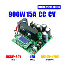 900W 15A Digital Display DC-DC Boost Converter 8-60V to 10-120V Constant Current Voltage CC CV Step Up Module 2024 - buy cheap