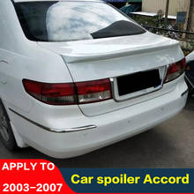 For Honda Accord Car Spoiler 03-07 Rear Spoiler Accord Colored Primer Fixed Wing High Quality ABS Trunk Tail Fin Auto Parts 2024 - buy cheap