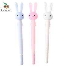 1Pcs lovely Cute Kawaii Lytwtw's Gel Pen Creative Rabbit Office School Supply Stationery Sweet Pen Soft Silicone pretty Bunny 2024 - buy cheap