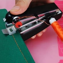 NEW 1Pc Mini Sewing Portable Needlework Cordless Mini Hand-held Clothes Fabrics Sewing Machin For Home Travel To Use Wholesale 2024 - buy cheap