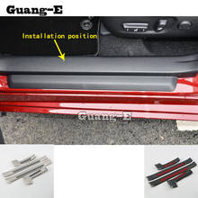 Car Body Styling Inner Threshold Rear Bumper Trim Plate Stick Frame Parts Hoods 4pcs For Lexus CT CT200h 2019 2020 2021 2024 - buy cheap