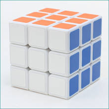 Cubo mágico profissional com 6 lados, cubo educacional de plástico com 3x3x3 para crianças 2024 - compre barato
