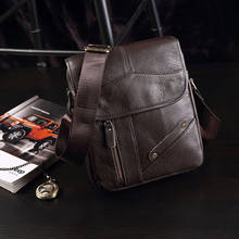 New Men's Shoulder Bag Zipper Men's Crossbody Bags Genuine Leather Bags for men Handbag Casual Messenger Bags tote bags 2024 - buy cheap