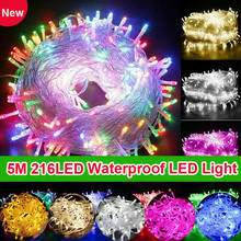 216 LED Christmas Fairy String Lights Wedding Party Outdoor Xmas Decor Lamp 2024 - compra barato