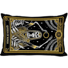 Funda de almohada de TAROT para el hogar o la oficina, funda de almohada rectangular con cremallera, tela de satén, A12.21 2024 - compra barato