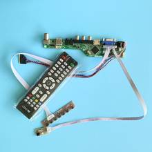 Kit de controlador de panel de pantalla para TV, kit de controlador de placa de 15,6 pulgadas para B156XW02 V7 1366X768, AV, LCD, LED, 40 Pines, LVDS, USB, VGA remoto 2024 - compra barato