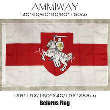 AMMIWAY Any Size Belarus White Knight Pagonya Flag Belarus Original Horse Polyester Flags and Banners For Outdoor Indoor 2024 - buy cheap