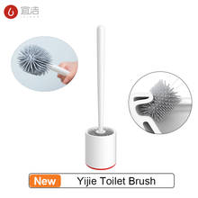 Yijie Toilet Brush and Holder Bathroom Cleaning Tool Cleaner TPR   Set Silica Gel Floor-standing 2024 - buy cheap