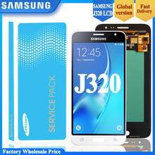 100% Оригинальный ЖК-дисплей для SAMSUNG J3 2016 дисплей J320 J320F J320FN сенсорный экран дигитайзер для SAMSUNG Galaxy J3 2016 дисплей 2024 - купить недорого