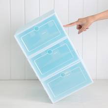 Plastic Foldable Shoes Box Transparent Storage Shoe Box Drawer Organizer Household DIY Shoebox Drawer Divider Home Storage 2024 - buy cheap