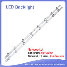 8 Pieces/lot(4*A+4*B) LED backlight bar for LG INNOTEK DRT 3.0 42"_A 42"_B TYPE REV01 6916L 1709B 1710B 1957E 1956E 1956A 1957A 2024 - buy cheap