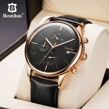 Bestdon Mens Watch Luxury Brand Fashion Chronograph Clock Quartz Sport Pilot Man Watch 2020 Gift For Boyfriend Relogio Masculino 2024 - compre barato