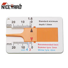 NICEYARD 0-20mm Depth Meter Tyre Tread Depth Gauge Vernier Depth Caliper Tire Scale 2024 - buy cheap