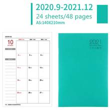 A5 Agenda Notebook 2021 2022 Planner Organizer Daily Weekly Monthly Schedule School Office Supplies Journals Stationery Planner 2024 - buy cheap