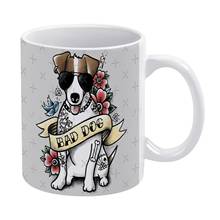 Taza blanca de tatuaje de Bad Dog, tazas divertidas de cerámica de 11oz para café, té y leche, con diseño de Jack, Jason, Jack, Jason, Terrier Ter 2024 - compra barato