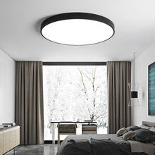 Lámpara de techo de hierro con luces LED, sala de estar modernos para accesorios de iluminación, dormitorio, estudio, 30/40cm, iluminación del hogar 2024 - compra barato