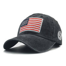 Gorras de béisbol con bordado de la bandera americana, sombrero de moda para hombres y mujeres, snapback de algodón ajustable, sombrero de mezclilla 2024 - compra barato