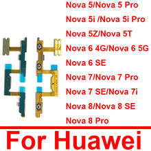 Power Volume Buttons Flex Cable For Huawei Nova 5 5i 7 8 Pro 6se 7se 8se 7i 6 4g 5g 5Z 5T Audio Power Switch Keys Flex Ribbon 2024 - buy cheap