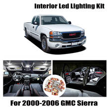 14 Bulbs White Interior LED Car Reading Dome Light Kit Fit For 2000-2003 2004 2005 2006 GMC Sierra Cargo Courtesy License Lamp 2024 - buy cheap