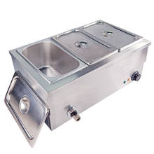 Stainless Steel Food Bain Marie Commercial Buffet Insulation Deep Soup Stove Food Warmer Machine For Kitchen Appliance 2024 - buy cheap