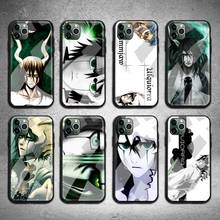 Funda de teléfono de Anime Bleach, carcasa de vidrio templado para iPhone 12, 11 Pro Max, Mini, XR, XS MAX, 8, X, 7, 6S, 6 Plus, SE 2020 2024 - compra barato