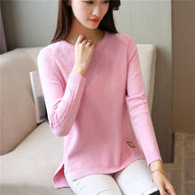 2020Jumper Sweater Women Ohclothing New Winter Sweater Knitted Shirt With Hem Female Split Bottoming Sleeves Loose Women Pullove 2024 - buy cheap