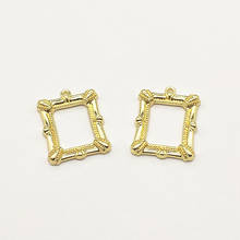 New Arrival! 28x22mm 100pcs Zinc Alloy Rectangle Charm for Handmade Necklace/Earring DIY Parts,Jewelry Findings & Components 2024 - buy cheap