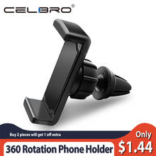 Universal 360 Rotation Car Phone Holder Air Vent Mount Stand No Magnetic Car Smartphone Support for iPhone Samsung Xiaomi Mobile 2024 - buy cheap