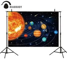 Allenjoy Вселенная фон для фотосъемки Космос земля мальчик планеты День рождения баннер фон фотостудия фотосессия 2024 - купить недорого