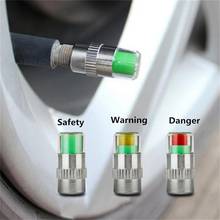 4 pçs novo indicador de pressão dos pneus do carro indicador alerta válvula monitoramento tampa do sensor não para motocicleta automóvel acessórios 2024 - compre barato