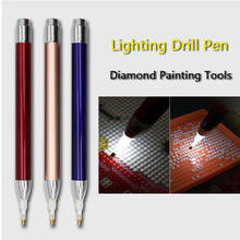 Valentine's Day Round Diamond Painting Tool Lighting Point Drill Pen New Diamond Pens 5D Painting with Diamonds Accessories 2024 - buy cheap