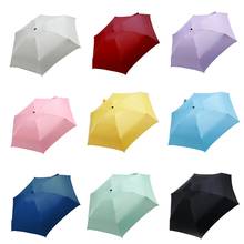 Mini guarda-chuva de bolso, guarda-sol de viagem dobrável com design compacto, leve, à prova de vento, anti-uv 2024 - compre barato