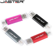 JASTER металлический USB флеш-накопитель OTG 4 ГБ 8 ГБ 16 ГБ 32 ГБ 64 Гб 128 Гб двойной Флешка для android смартфона/планшета 2024 - купить недорого