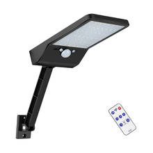 Luz de rua solar led luz solar ao ar livre pendurado pir sensor de movimento com jardim parede sola ponto lâmpadas de inundação para jardim streer