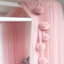 Nordic Baby Bedroom Chiffon Ball Hanging Ornaments Tent Mosquito Net Accessories Ball Hanging Wall Hanging Ornaments Room Decor 2024 - buy cheap
