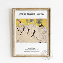 Poster do museu da exposição de henri de toulouse lautrec, quadros da arte de mademoiselle eglantine, imagem da decoração da parede do vintage 2024 - compre barato