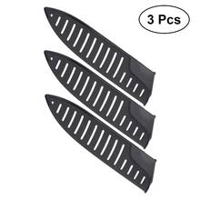 3 шт. черная пластиковая защитная крышка для кухонных ножей для 8 дюймовых ножей, пластиковая муфта для ножей, 8 "ножны 2024 - купить недорого