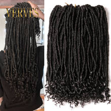 Verfos aplique de cabelo encaracolado, extensão de cabelo sintético 18 "dreads 2024 - compre barato