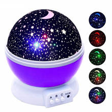 Ledertek Stars Starry Sky LED Night Light Projector Luminaria Moon Novelty Table Night Lamp Battery USB Night light For Children 2024 - buy cheap