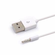 3,5 мм разъем для USB 2,0 Синхронизация данных зарядное устройство Передача аудио адаптер кабель Шнур для Apple iPod Shuffle 3rd 4th 5th 6th 2024 - купить недорого