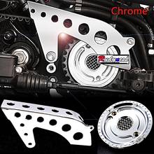 Motorcycle Front Chrome Drive Pulley Engine Upper Cover Sets For Harley Sportster XL 883 1200 48 72 SuperLow 2004-2019 Models 2024 - buy cheap